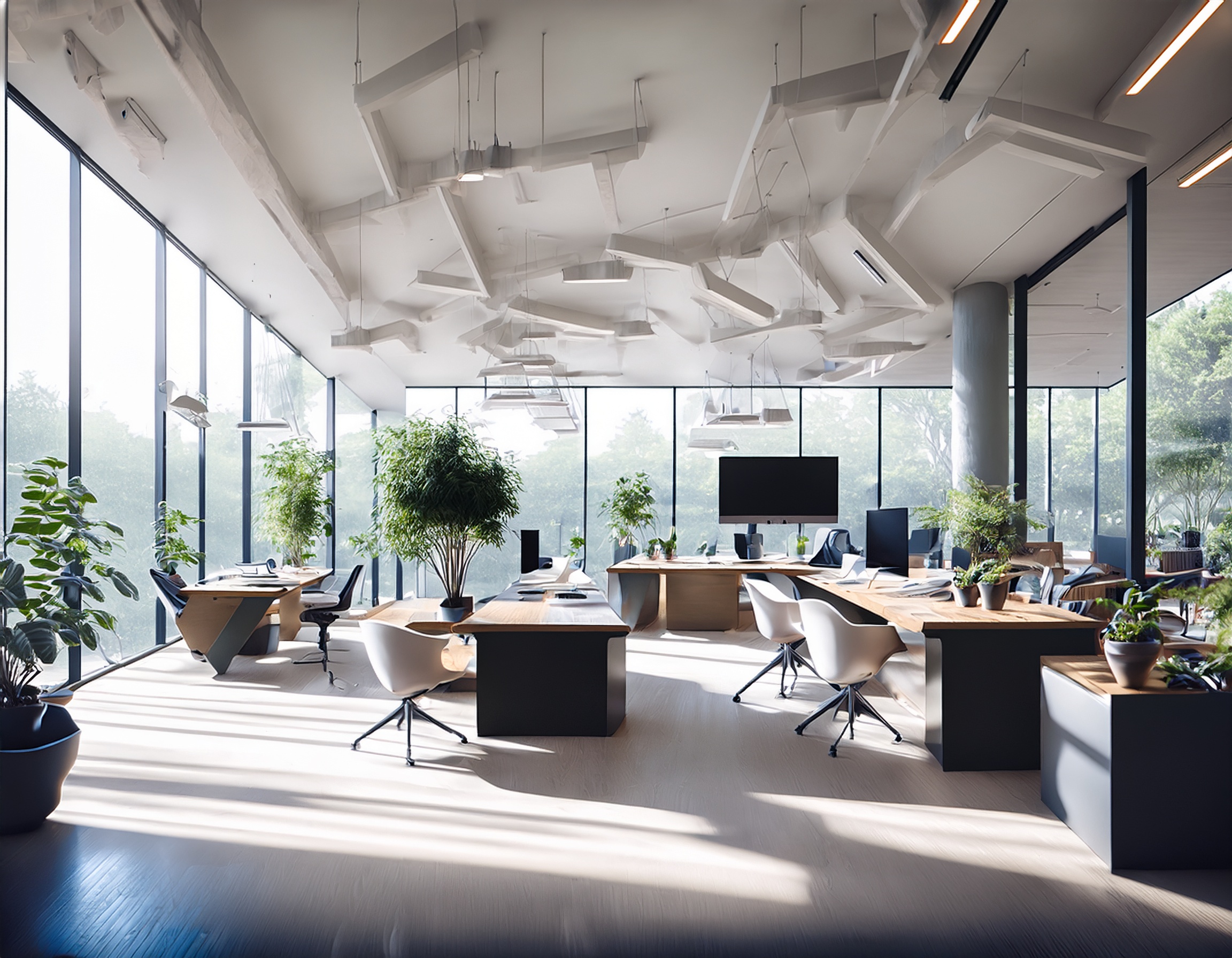 Moderne Büroeinrichtung der Steuerkanzlei Jensen GmbH